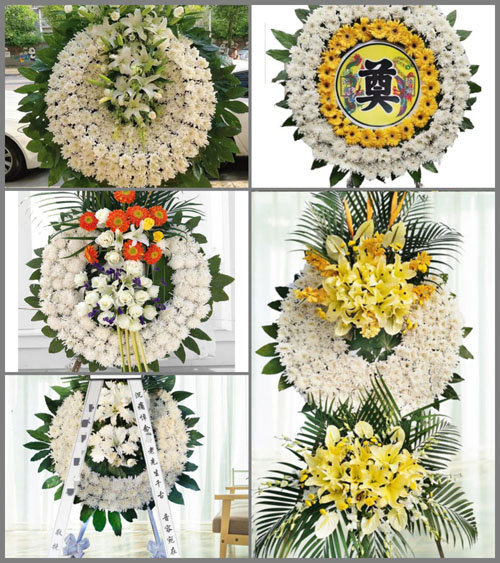 湖北孝感市云梦县伍洛镇四合村花圈速递
